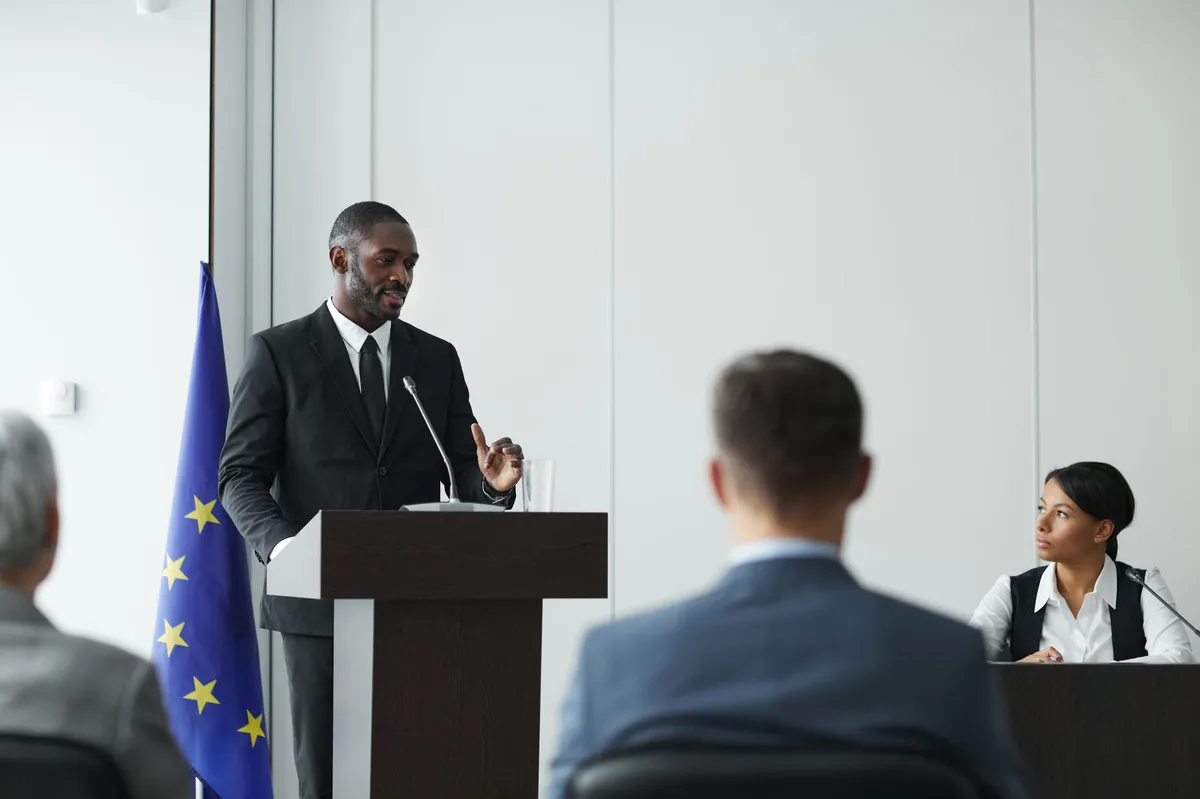 political debate session