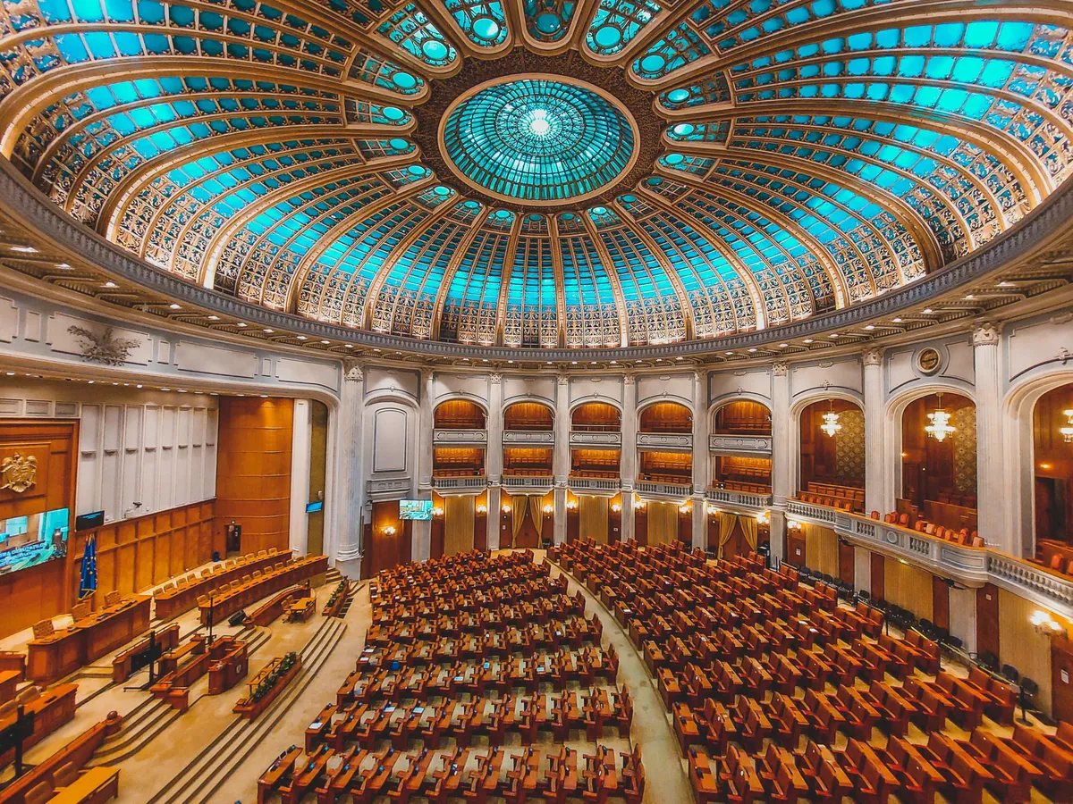 Senate floor during voting