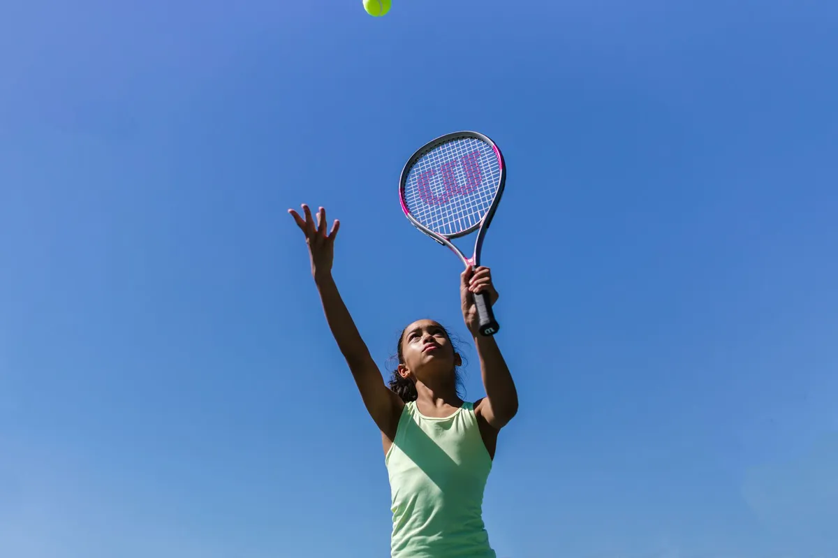 Serena Williams playing tennis