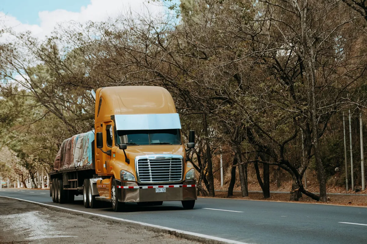 truck on highway