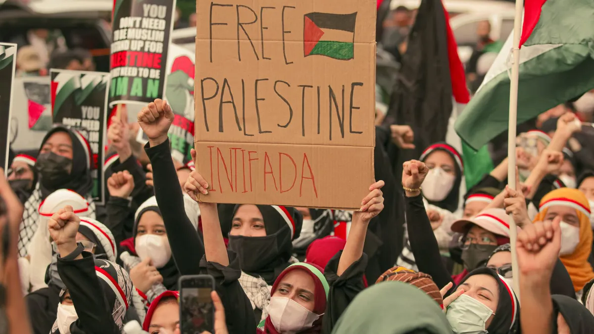 protest in Palestine