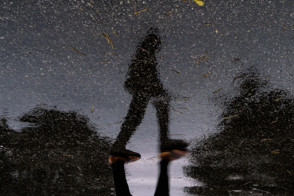 somber reflection of a survivor