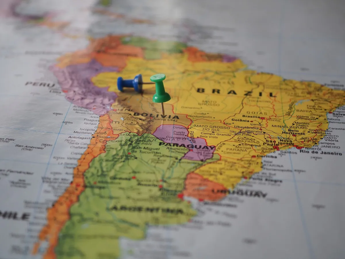 South America political map