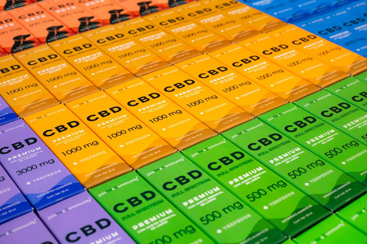 cannabis products display