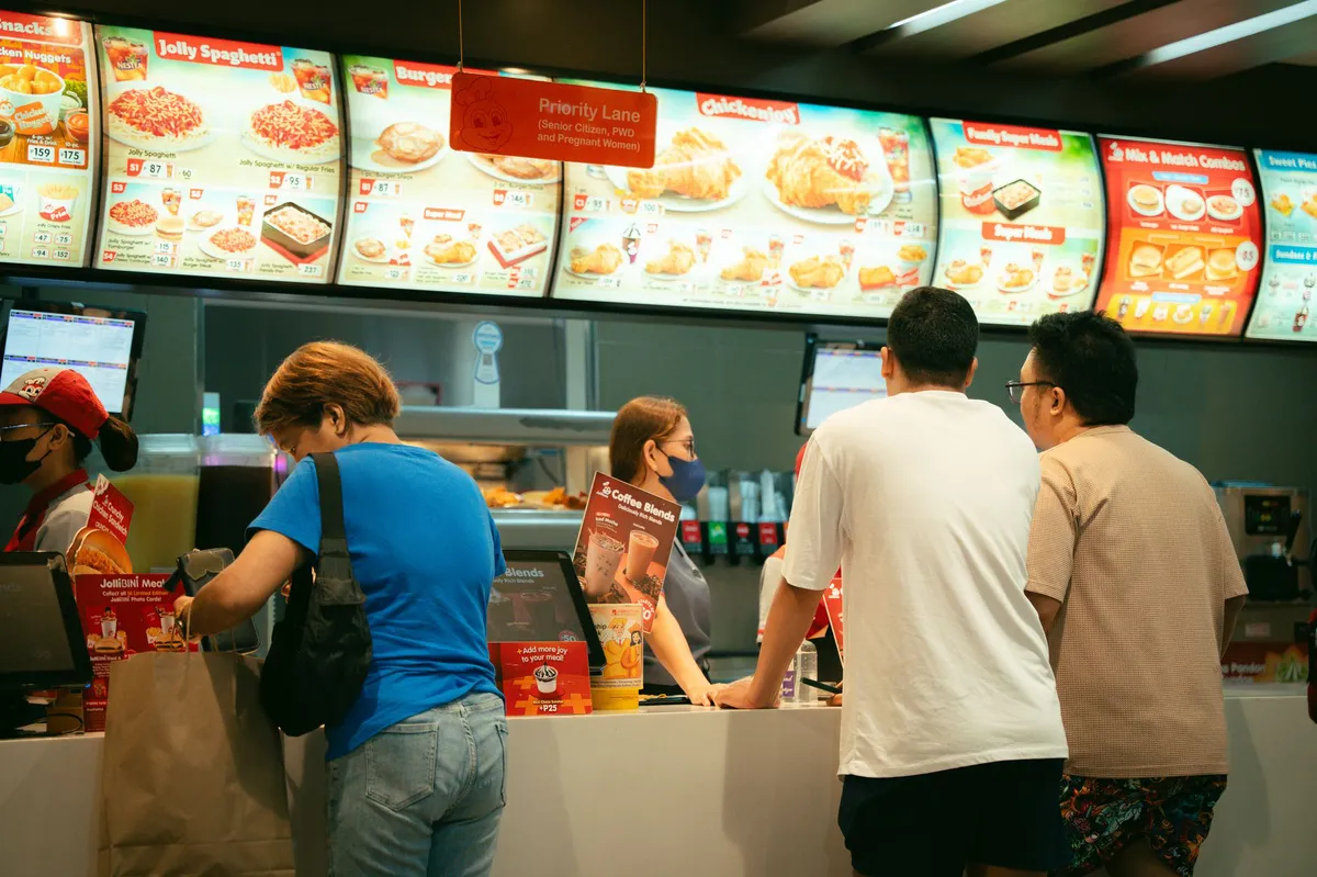 frustrated customer at fast food