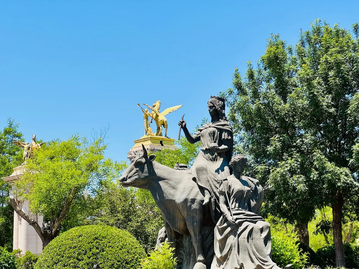 historical statues in a garden