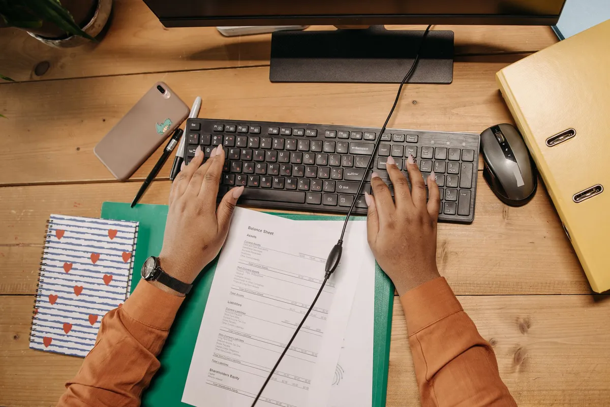 court reporter at work