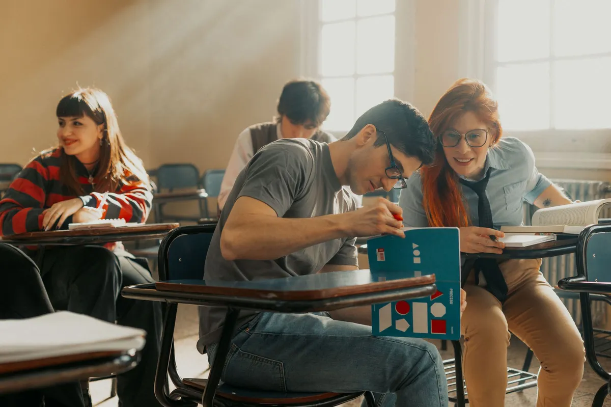 college students studying