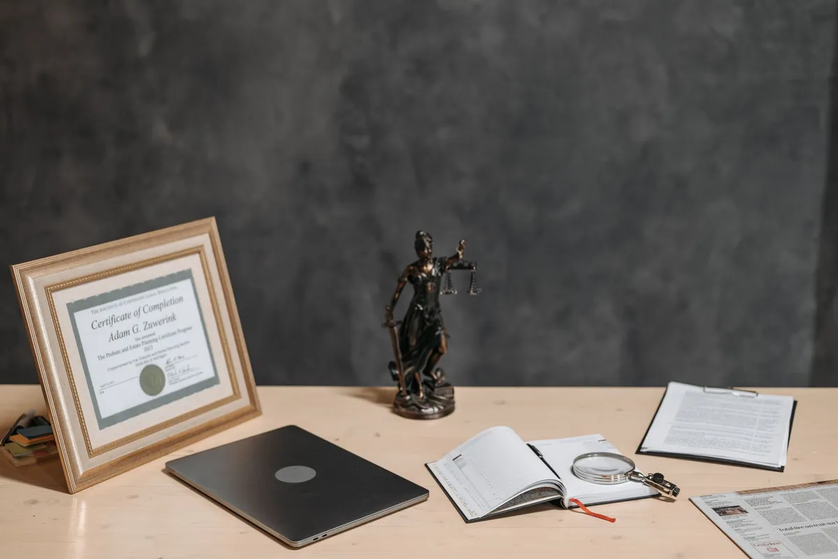 legal documents on a desk