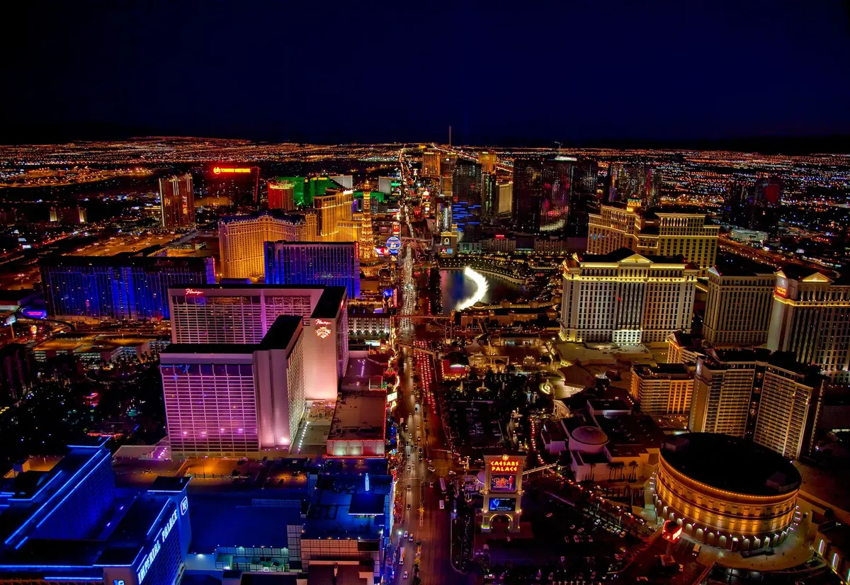 Las Vegas Strip night view