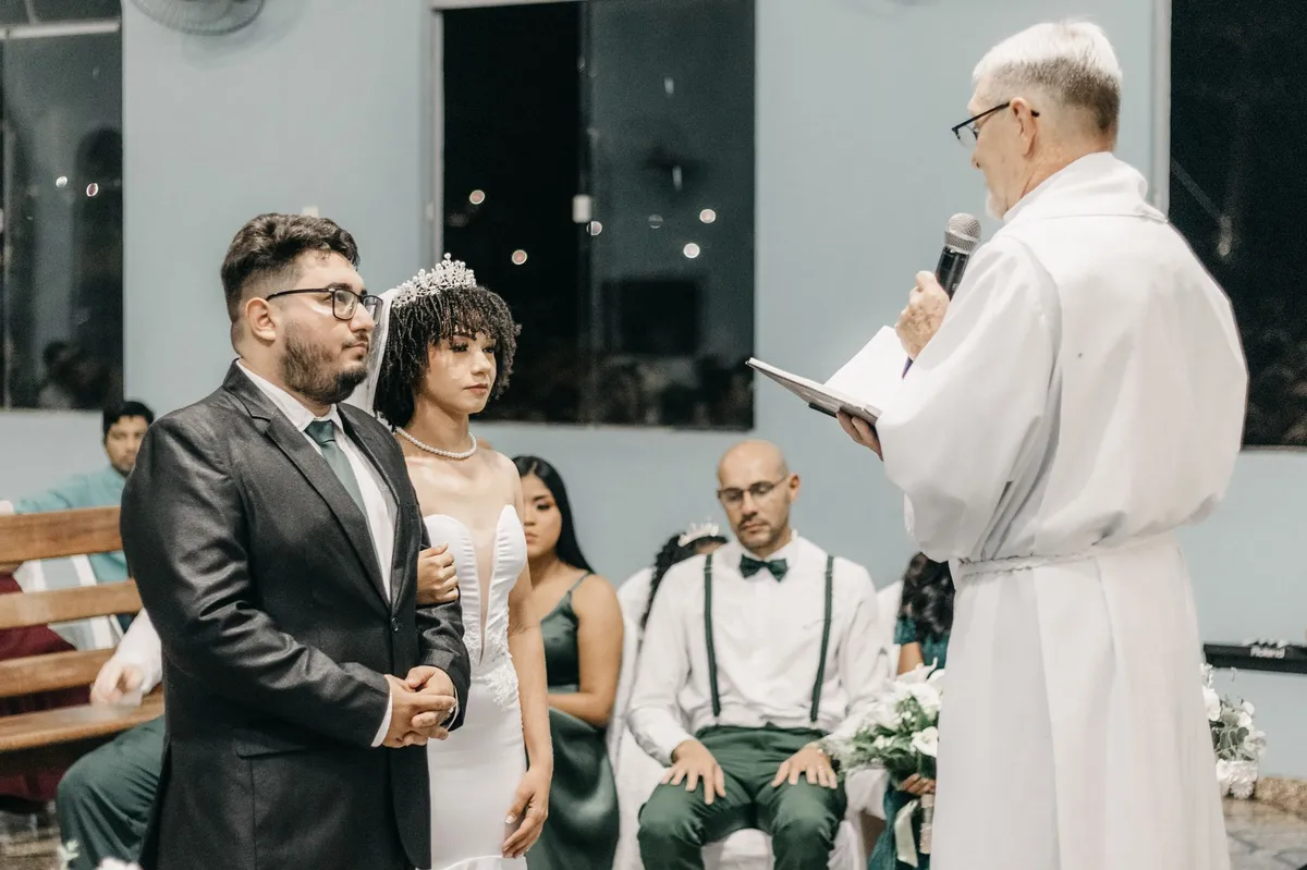 couple at wedding ceremony