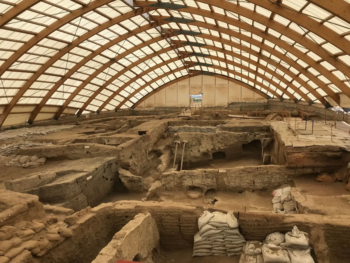 archaeological excavation site