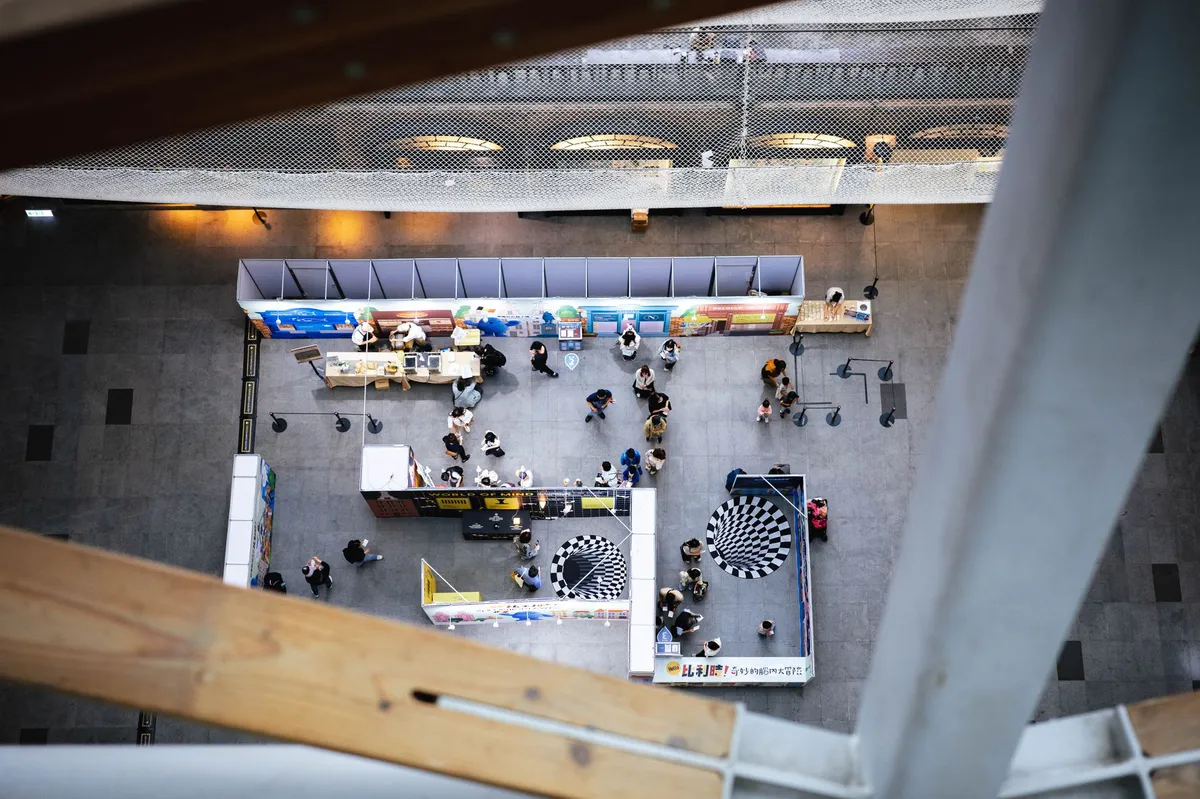 job seekers in a crowded fair
