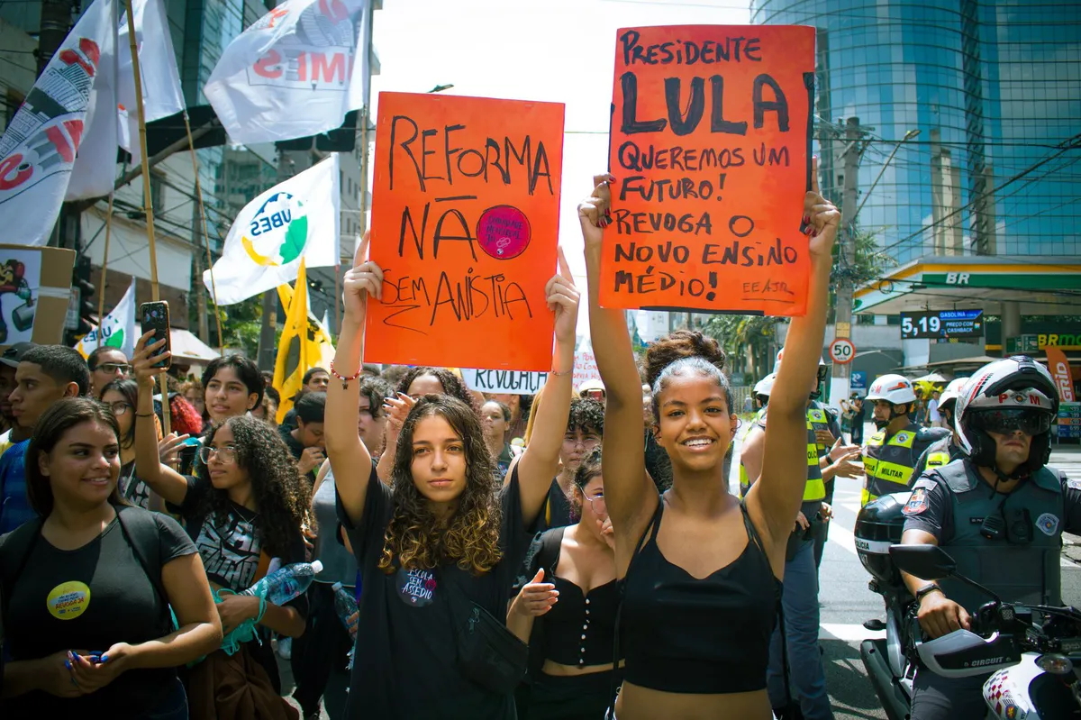 political rally in Brazil