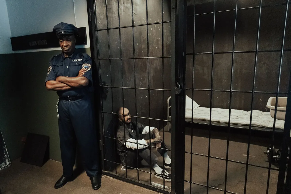 prison guards at work
