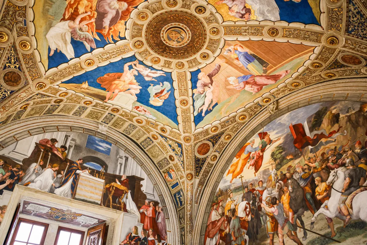 Renaissance paintings closeup