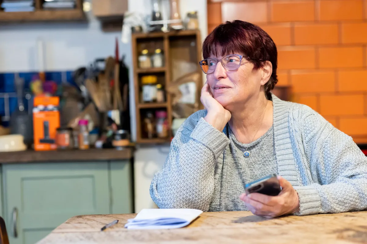 elderly person thinking