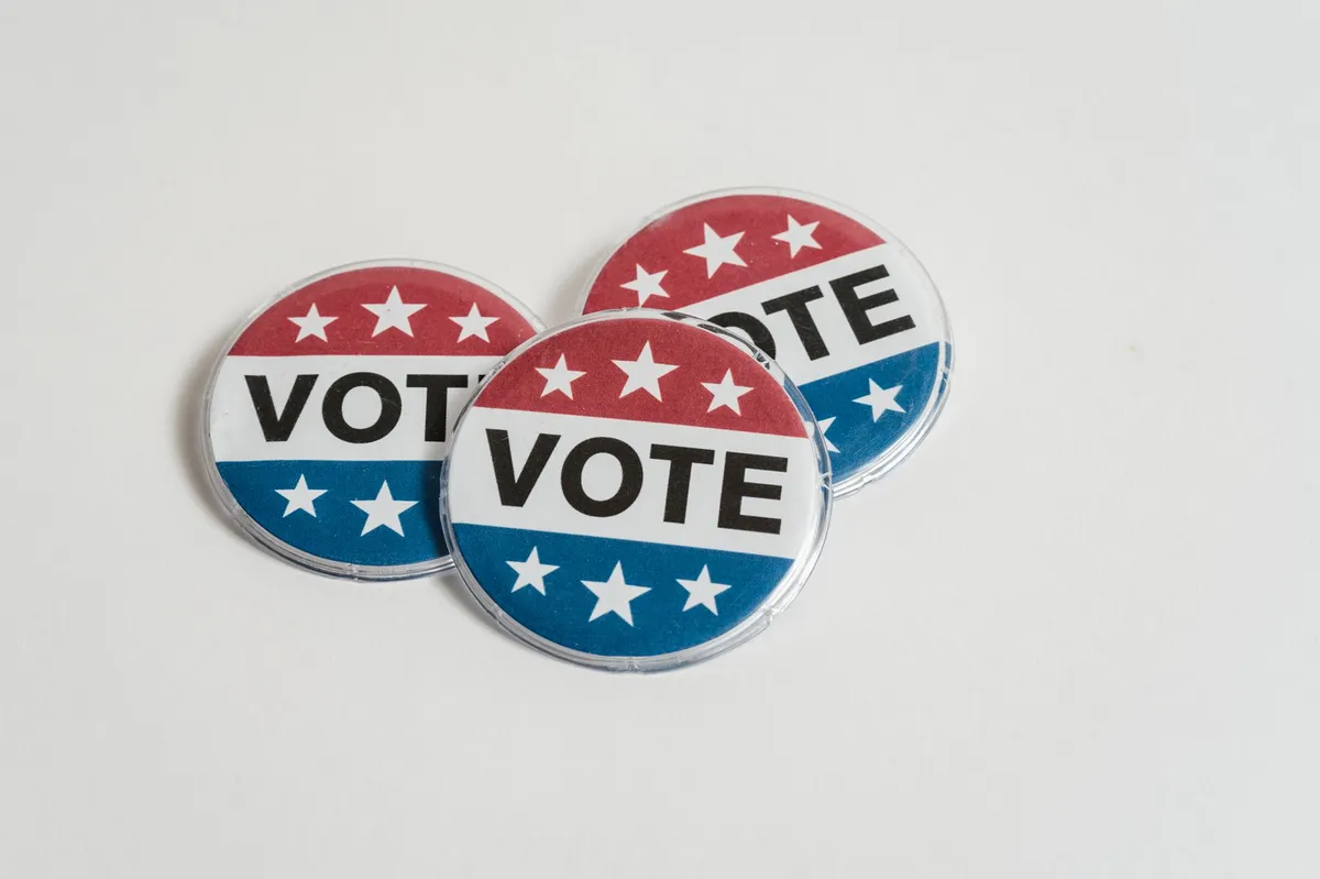 political campaign buttons