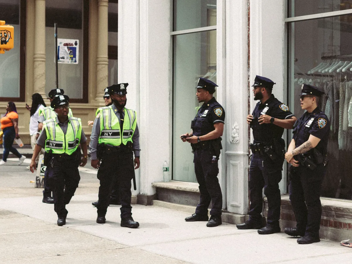 police officers at home