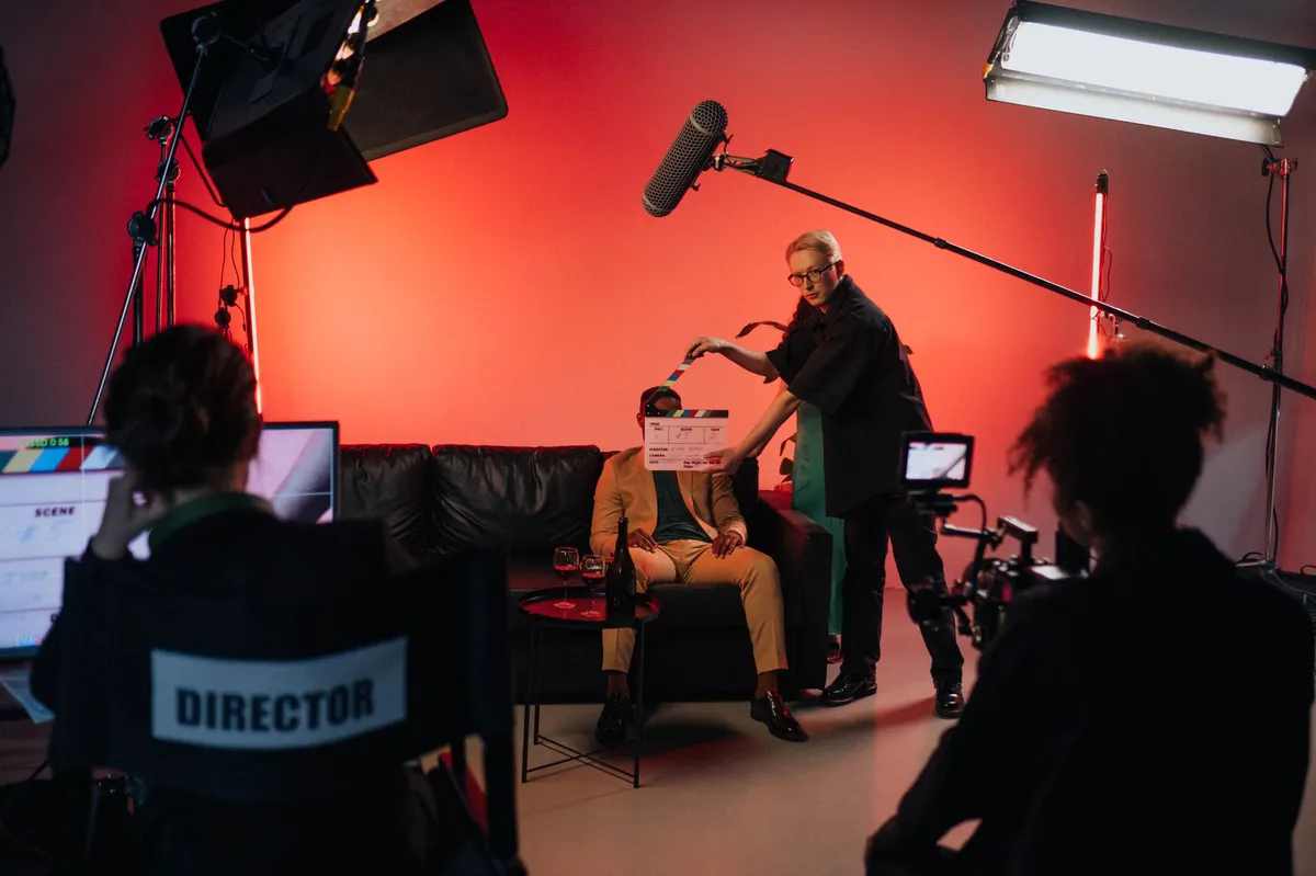 film set behind the scenes