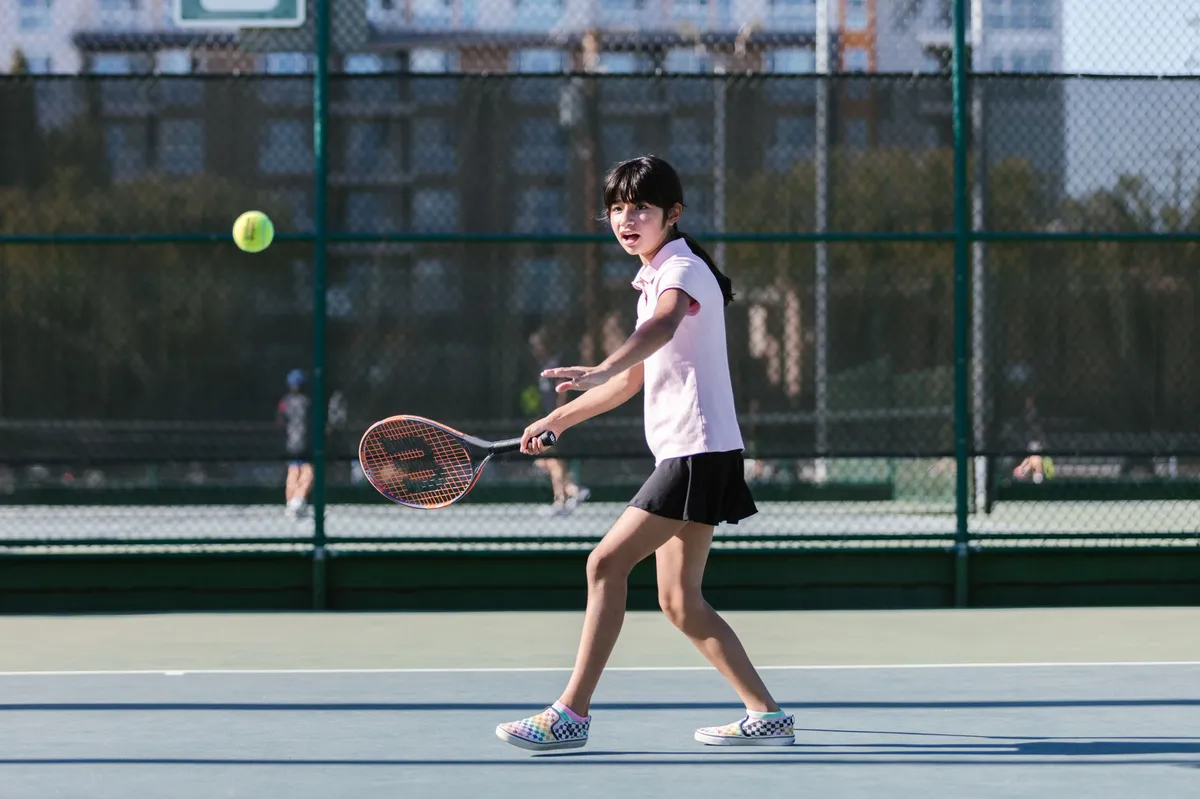 high school tennis match