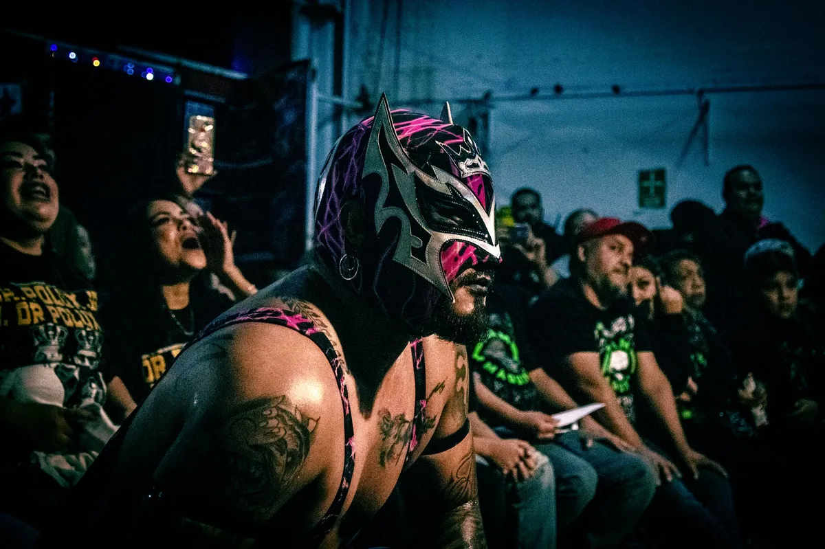 lucha libre championship celebration
