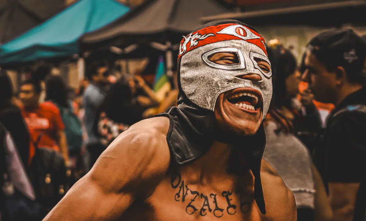 enthusiastic lucha libre fans