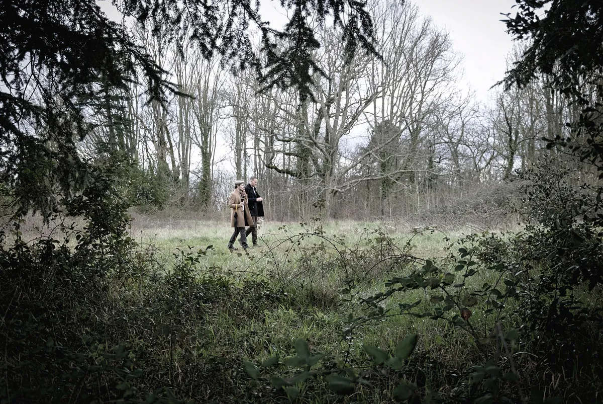 Macron and Burnham walking