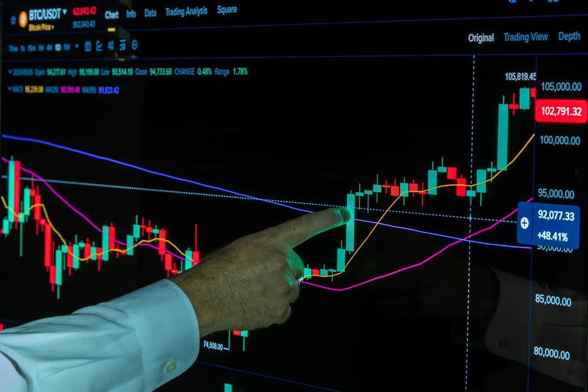 cryptocurrency trading graphics