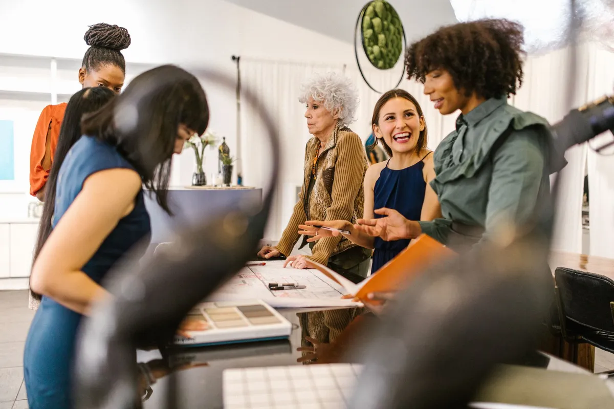 group of women discussing