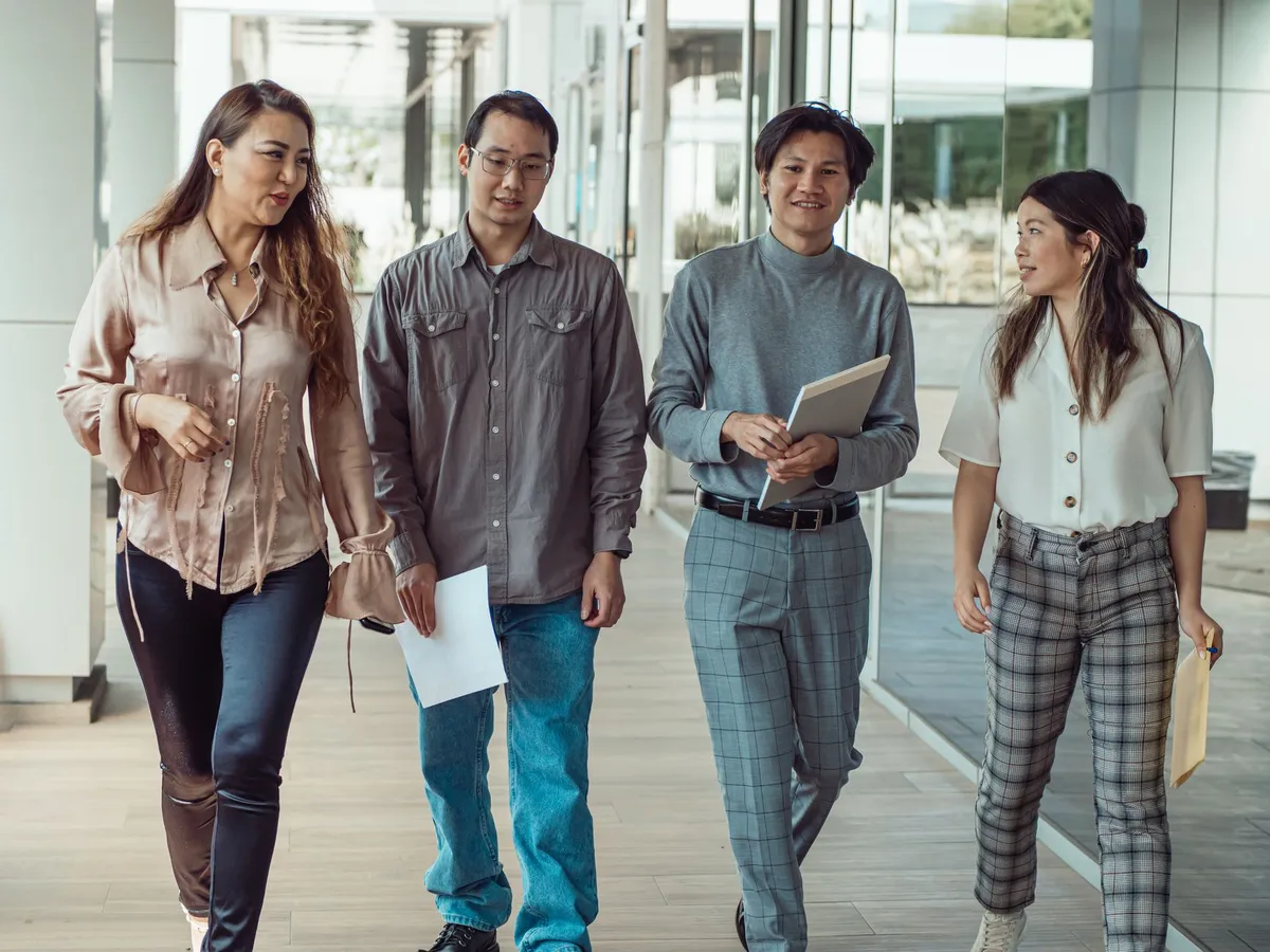 diverse group of workers